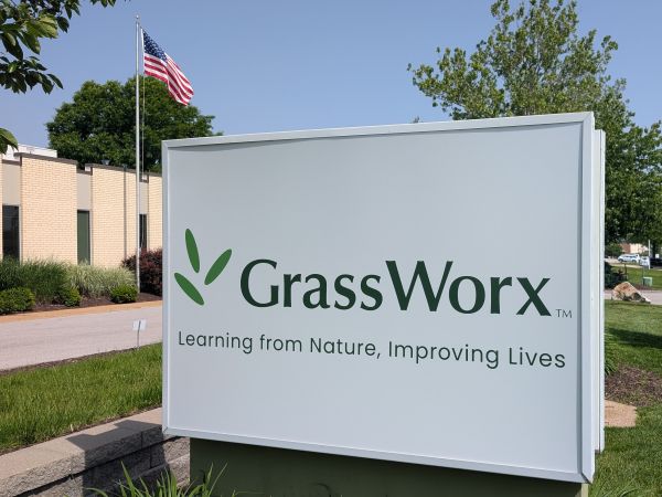 GrassWorx Office and sign