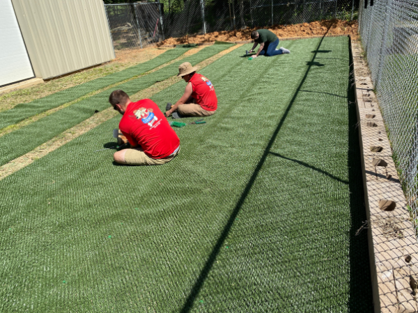 Installing Hybrid Turf